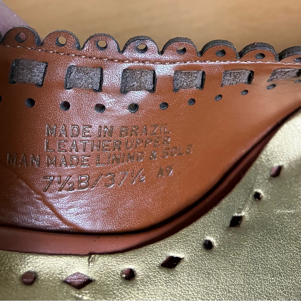 BCBGirls Tan Wedges with Intricate Cut-Outs - Picture 3 of 7